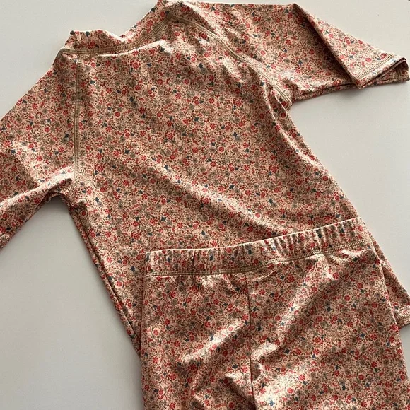 Wheat Kids Floral Rashguard Set - Red - Picture 5 of 7